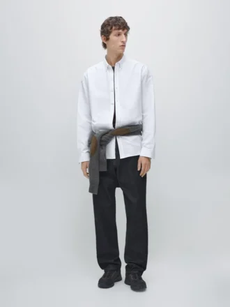 100 % bomull, oxfordskjorta med normal passform