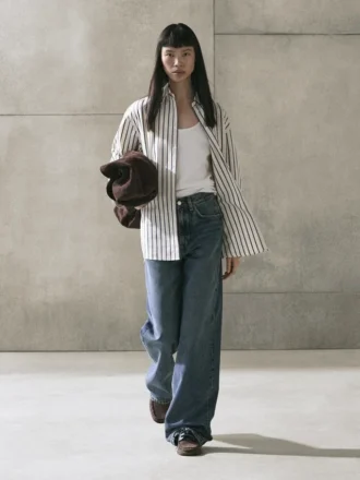 100 % bomullsskjorta med ränder