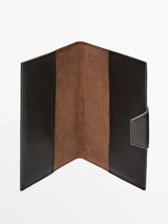 Anteckningsboksfodral i nappaläder