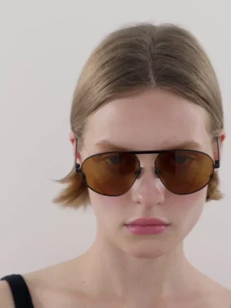 Aviatorsolglasögon i metall