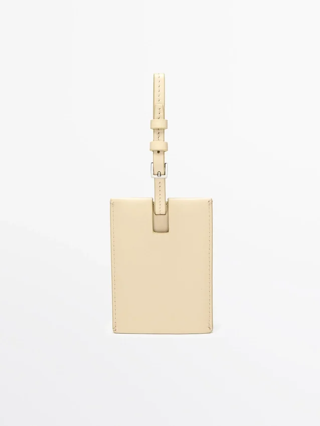 Bagagetag i nappaläder Bagagetag i nappaläder