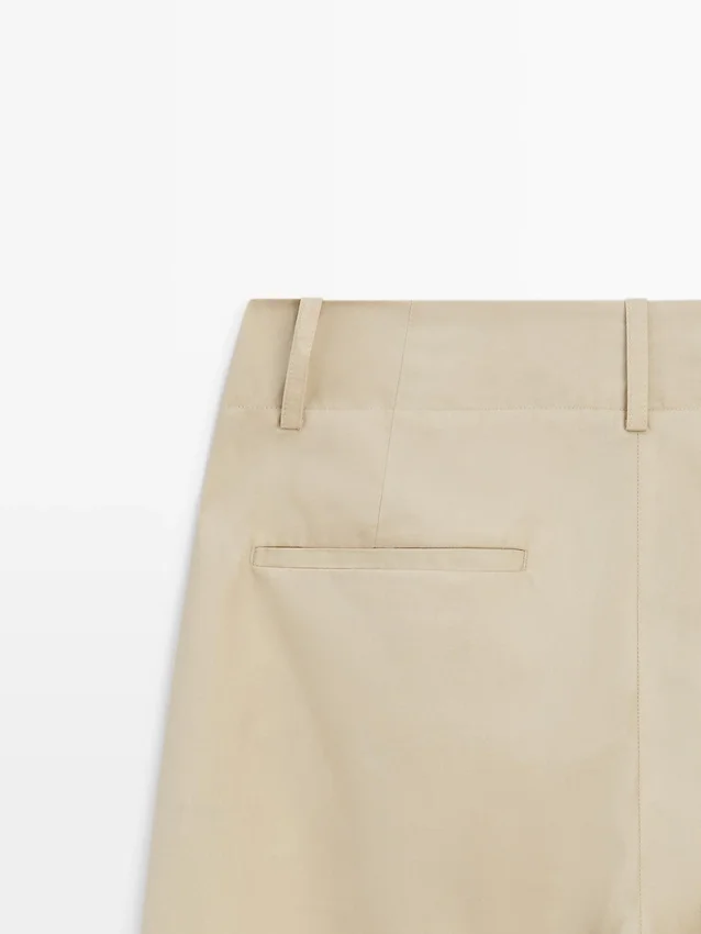 Bomullsbyxor med vida ben Bomullsbyxor med vida ben