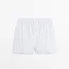 Boxershorts i 100 % bomull med randigt mönster