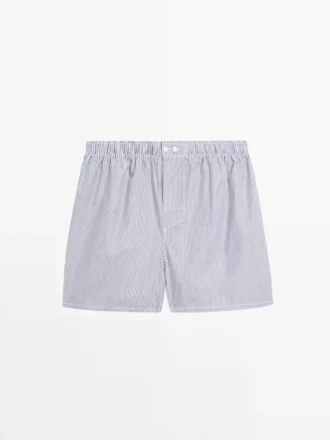 Boxershorts med randigt tryck