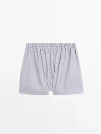 Boxershorts med randigt tryck