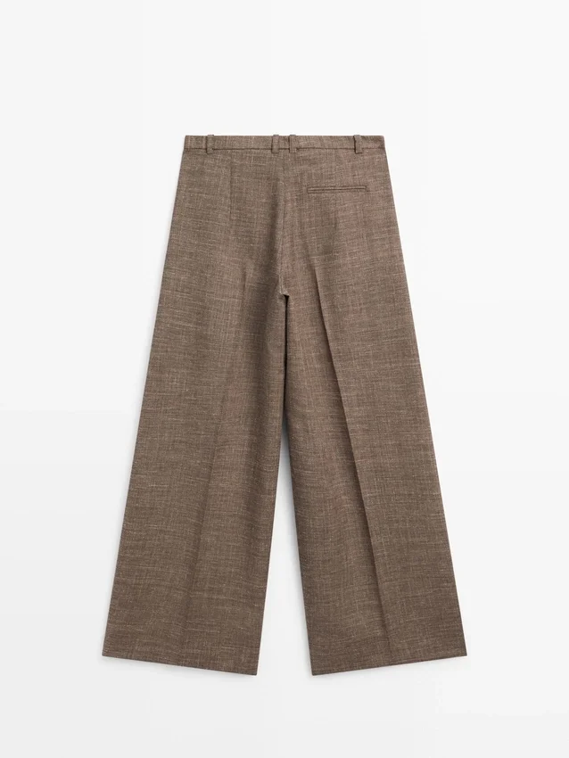 Breda, voluminösa byxor i ullblandning Breda, voluminösa byxor i ullblandning