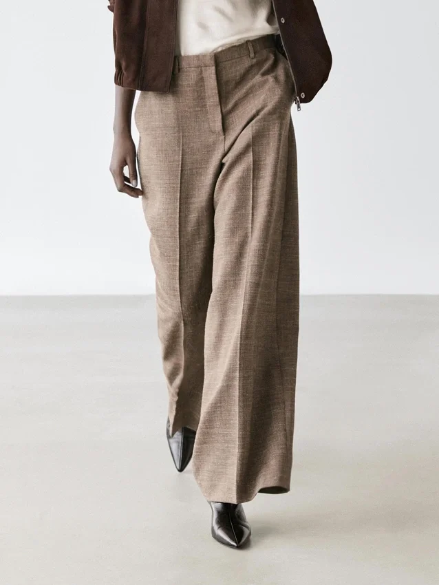 Breda, voluminösa byxor i ullblandning Breda, voluminösa byxor i ullblandning