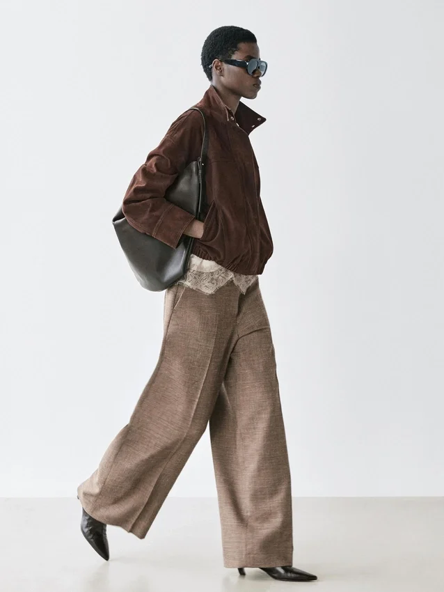 Breda, voluminösa byxor i ullblandning Breda, voluminösa byxor i ullblandning