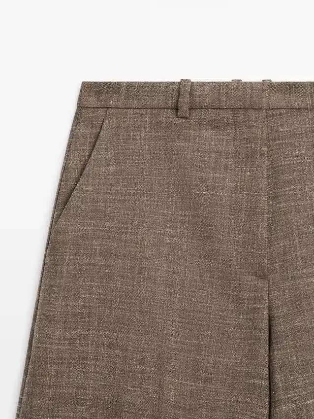 Breda, voluminösa byxor i ullblandning Breda, voluminösa byxor i ullblandning