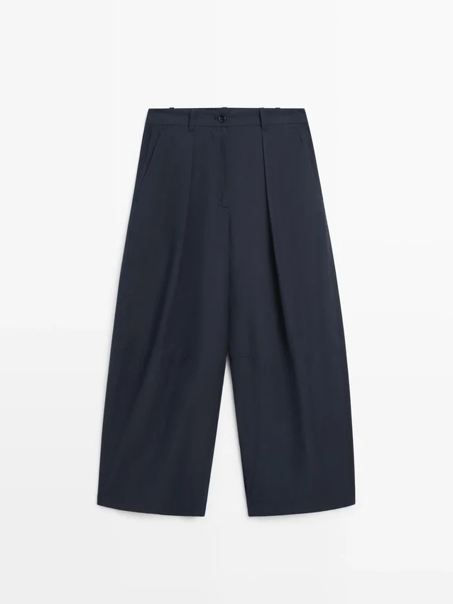 Bredbyxor i bomullsblandning Bredbyxor i bomullsblandning