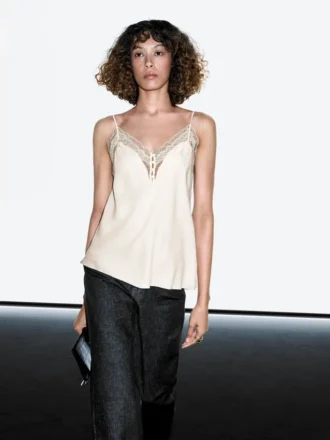 Camisole-top med knappar
