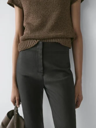 Capribyxor i linneblandning