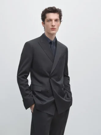 Cool Wool-kavajer med dubbelknäppning