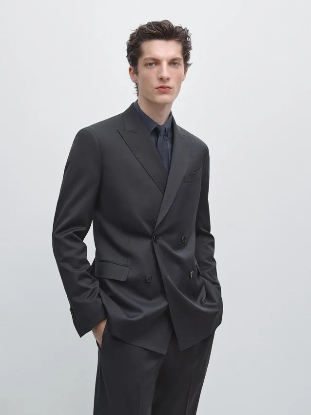 Cool Wool-kavajer med dubbelknäppning Cool Wool-kavajer med dubbelknäppning