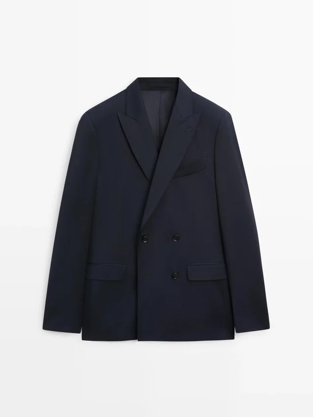 Cool Wool-kavajer med dubbelknäppning Cool Wool-kavajer med dubbelknäppning