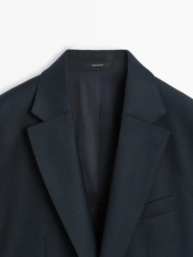 Cool Wool-kostymkavajer med mikrostruktur Cool Wool-kostymkavajer med mikrostruktur