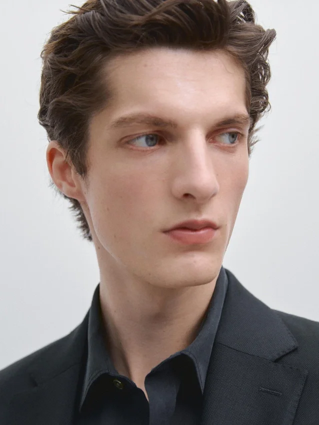 Cool Wool-kostymkavajer med mikrostruktur Cool Wool-kostymkavajer med mikrostruktur