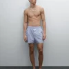 Enfärgade boxershorts i poplin