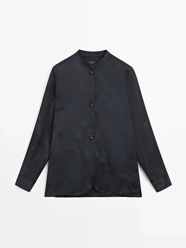 Flödande jacquardskjorta Flödande jacquardskjorta