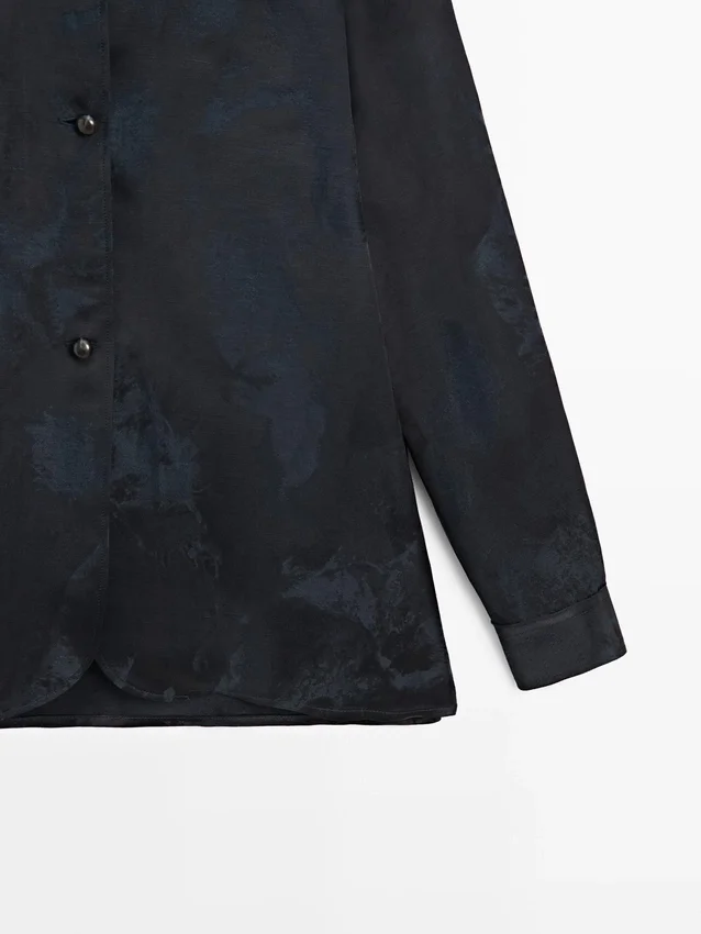 Flödande jacquardskjorta Flödande jacquardskjorta