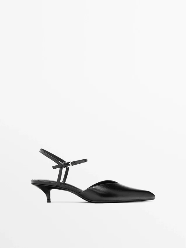 Högklackade slingback-skor Högklackade slingback-skor