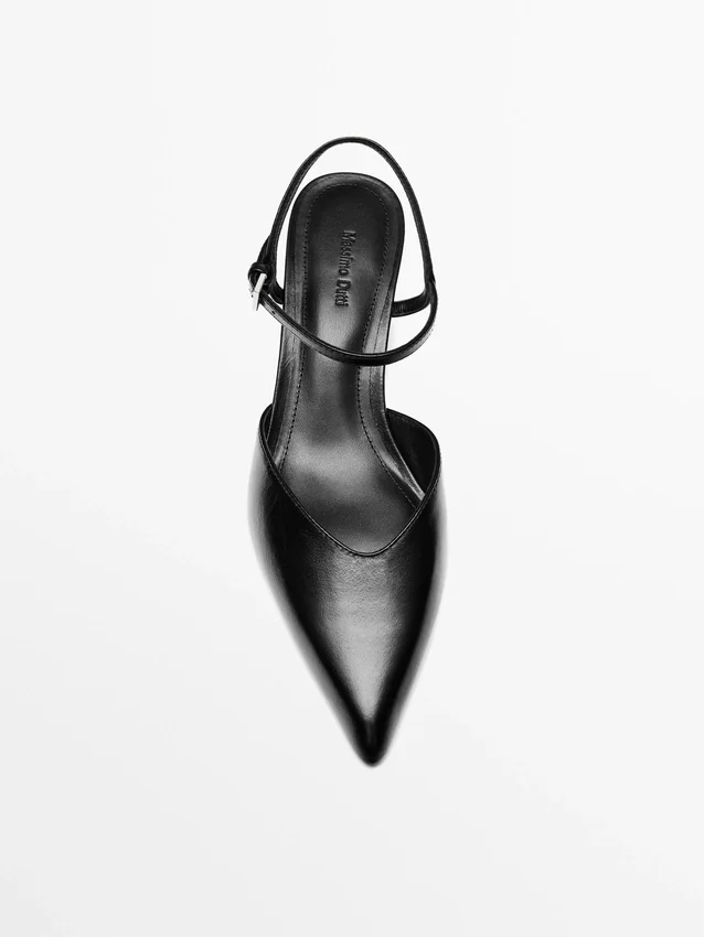 Högklackade slingback-skor Högklackade slingback-skor
