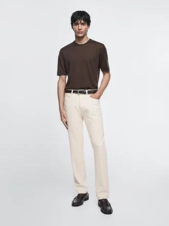 Jeans med avsmalnande passform