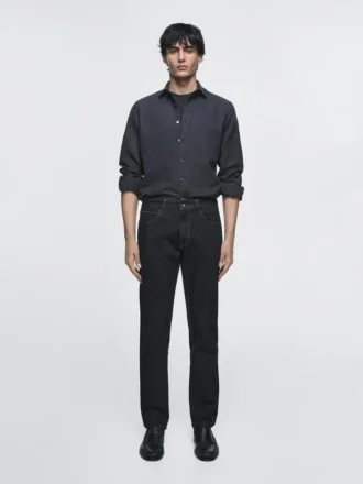 Jeans med avsmalnande passform