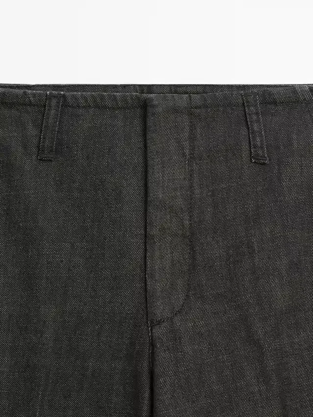 Jeans med medelhög midja och vida ben Jeans med medelhög midja och vida ben