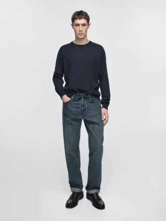 Jeans med selvedge-passform