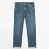 Jeans med selvedge-passform