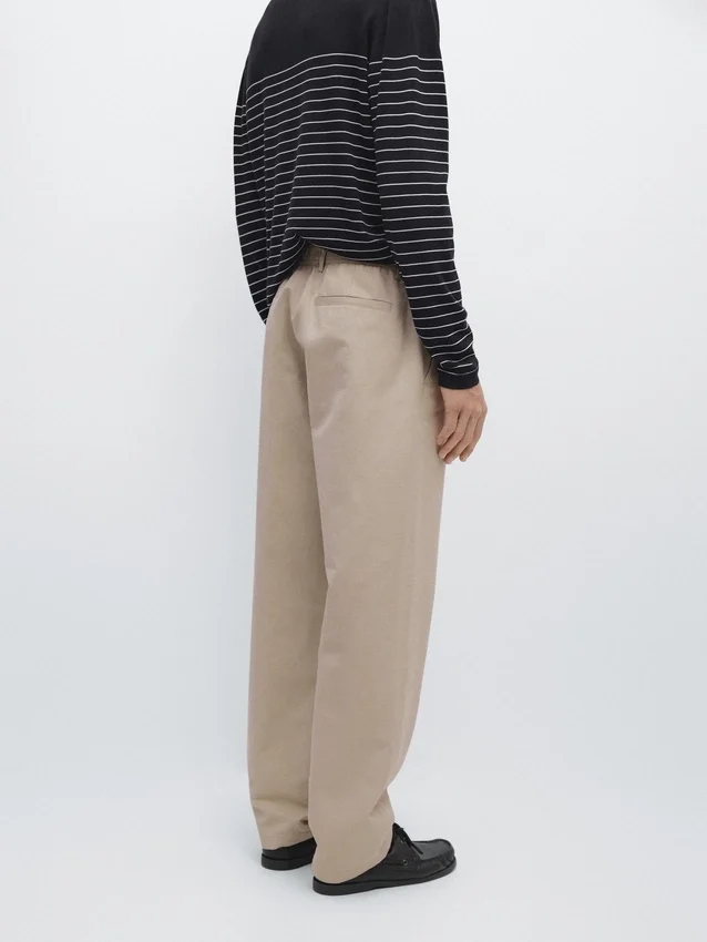 Joggerbyxor i bomullslinne Joggerbyxor i bomullslinne