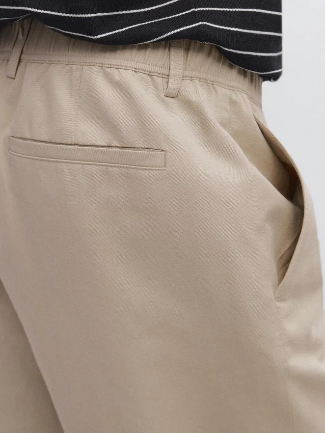 Joggerbyxor i bomullslinne Joggerbyxor i bomullslinne