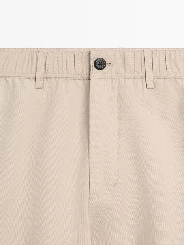 Joggerbyxor i bomullslinne Joggerbyxor i bomullslinne