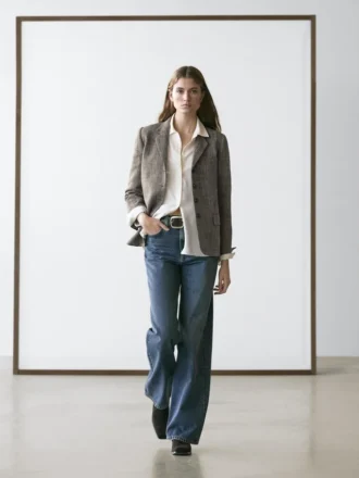 Kavajer i fleckad ullblandning