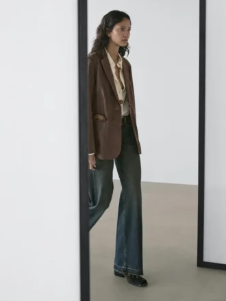 Kavajer i mocka med krage