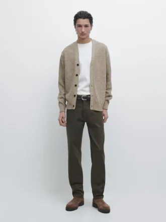 Koftor i bomullstrikå med knappar