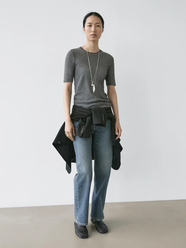 Kortärmad randig skjorta Kortärmad randig skjorta