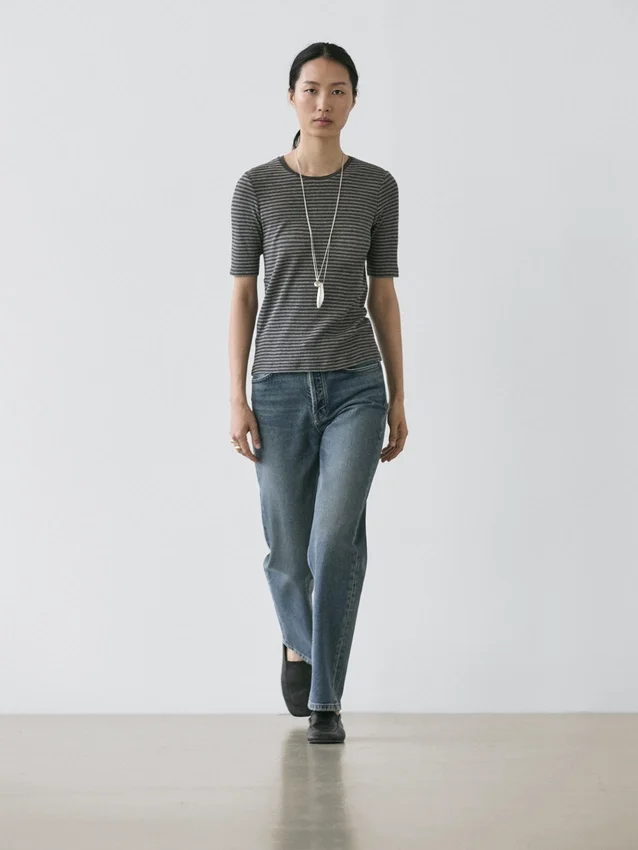 Kortärmad randig skjorta Kortärmad randig skjorta