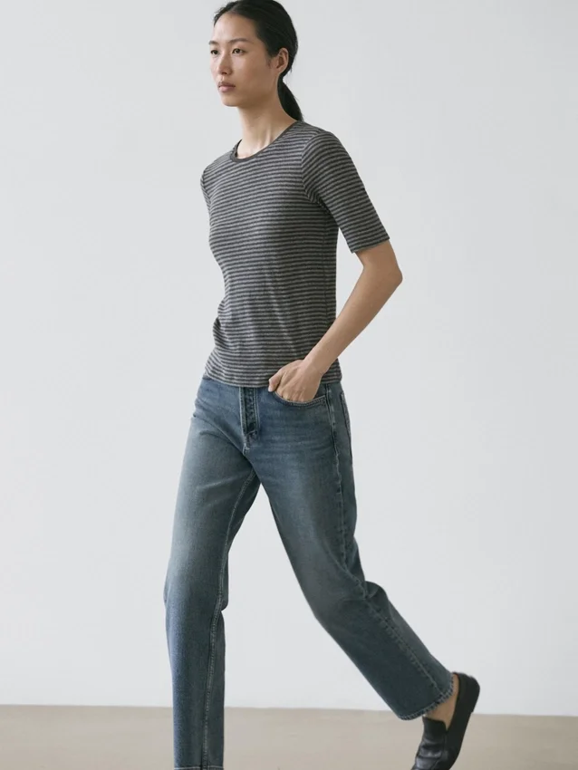 Kortärmad randig skjorta Kortärmad randig skjorta