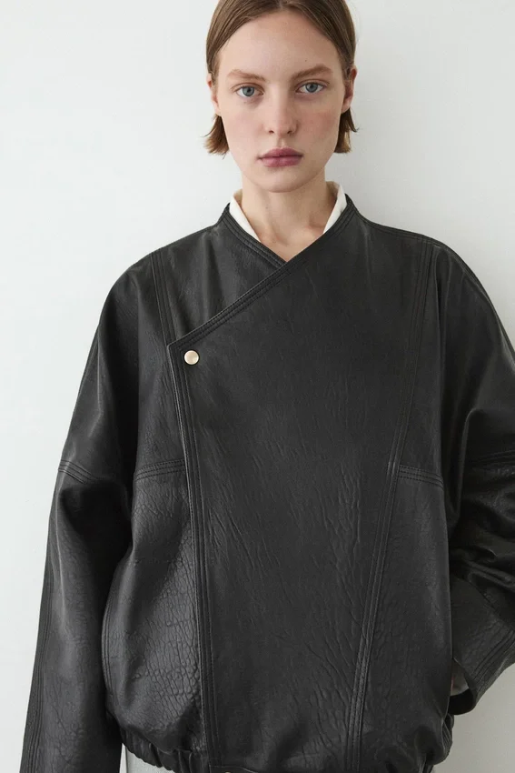 Läderbomberjacka Läderbomberjacka