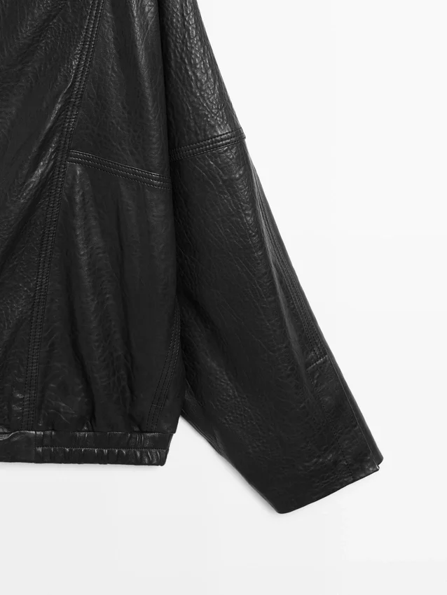 Läderbomberjacka Läderbomberjacka