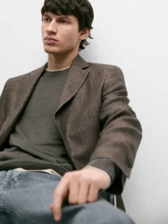 Linnekavajer med fickdetaljer