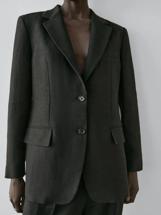 Linnekavajer med fickor Linnekavajer med fickor