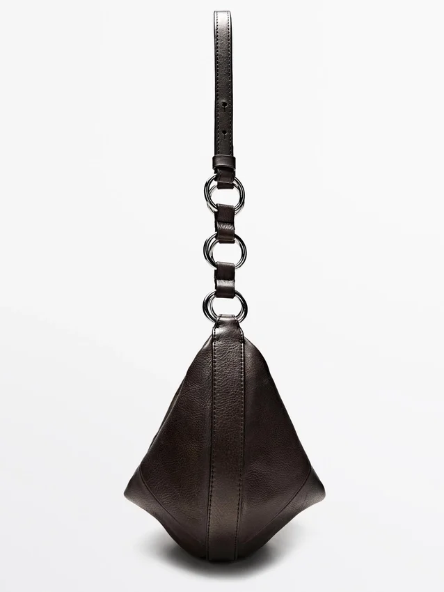 Liten väska i nappaläder Liten väska i nappaläder