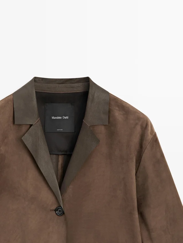 Lång kappa i mocka Lång kappa i mocka