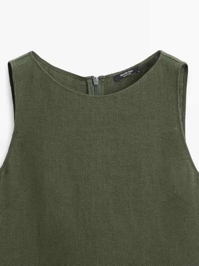 Lång linneklänning Lång linneklänning