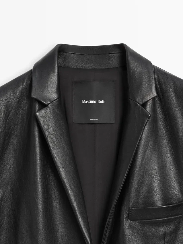 Lång nappa-läderkapp Lång nappa-läderkapp