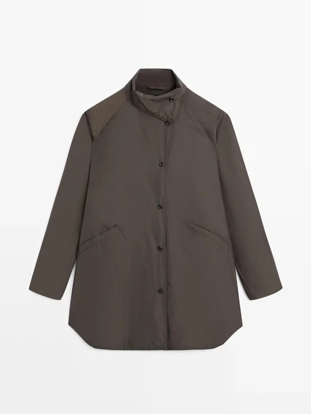 Lång pufferjacka Lång pufferjacka