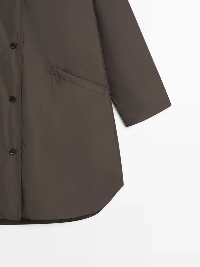 Lång pufferjacka Lång pufferjacka